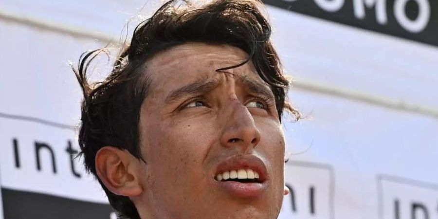 Wurde positiv auf das Coronsvirus getestet: Egan Bernal. Foto: Marco Alpozzi/LaPresse/AP/dpa