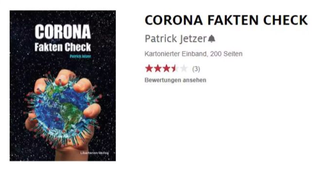 Corona-Skeptiker Patrick Jetzer hat noch während seiner Anstellung bei Pfizer ein Buch über das Coronavirus geschrieben. Patrick Jetzer Buch Coronavirus