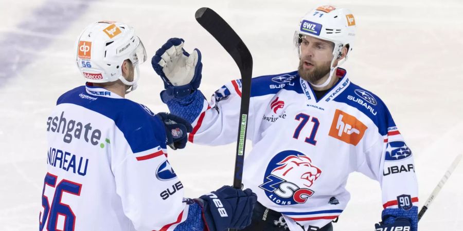 Maxim Noreau (l.), Fredrik Pettersson (r.) und Co. sind heiss auf den Titel.