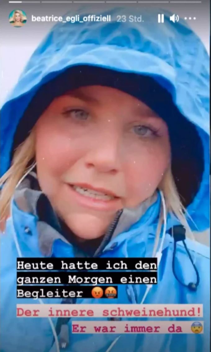 Diese Story postete die Schlagersängerin Beatrice Egli auf Instagram. Beatrice Egli
