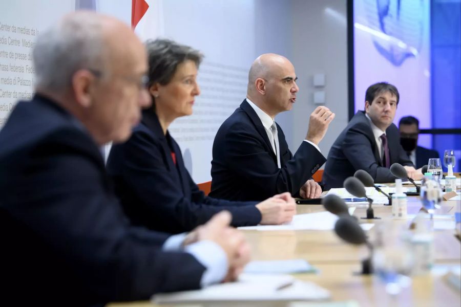 MK, MEDIENKONFERENZ, PRESSEKONFERENZ, BUNDESRAT,