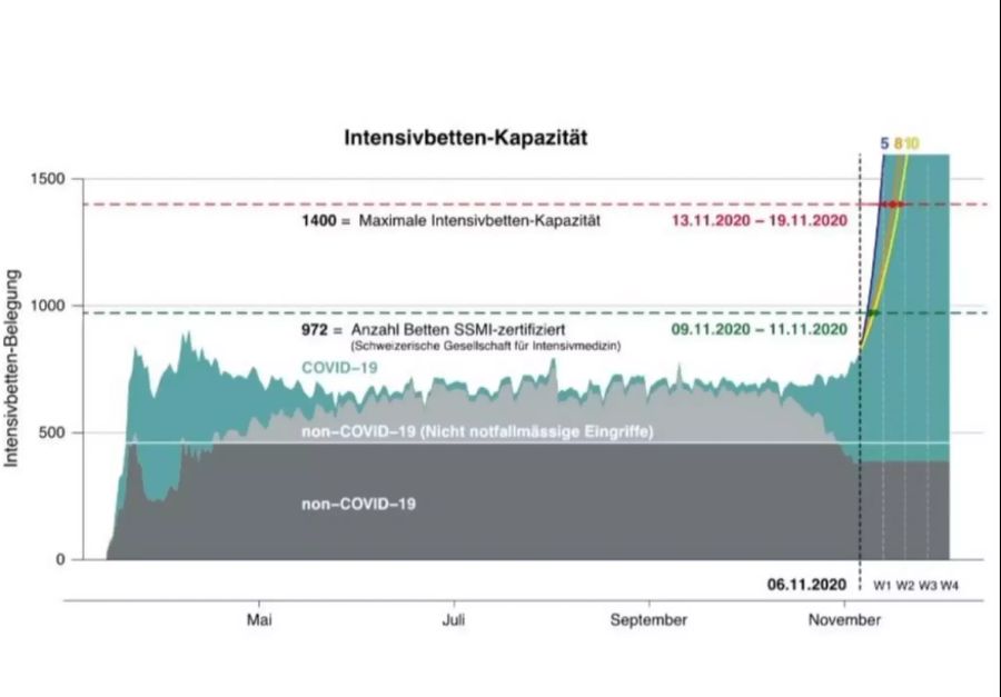 IPS-Betten Prognose