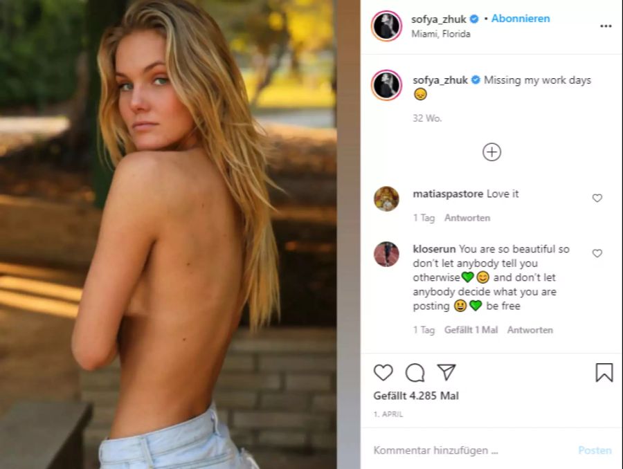 Sofya Zhuk beendete ihre Tenniskarriere aufgrund von Rückenverletzungen.