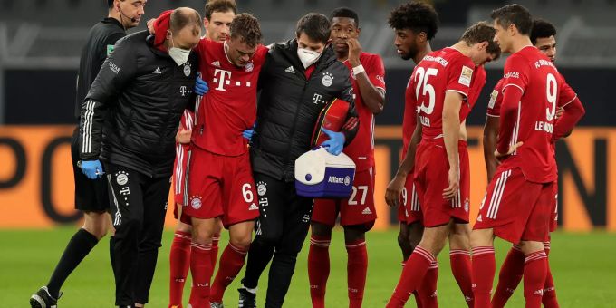 Diese Szene bereitet dem FC Bayern München Sorgen. Joshua Kimmich
