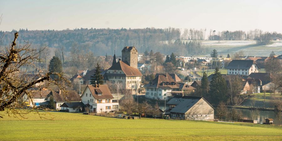 Blick auf die Gemeinde Aarwangen im Kanton Bern.