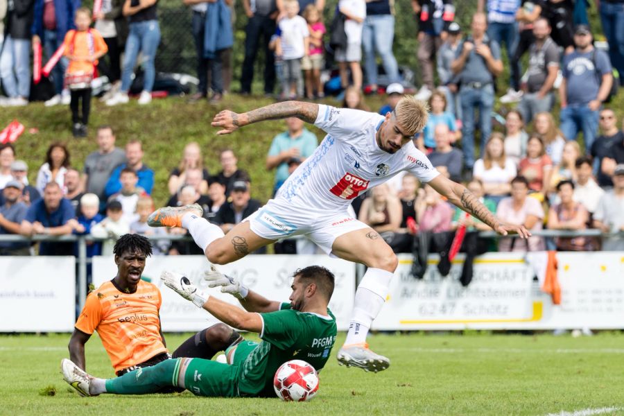 FCL-Angreifer Joaquin Ardaiz erzielt das zwischenzeitliche 2:0.