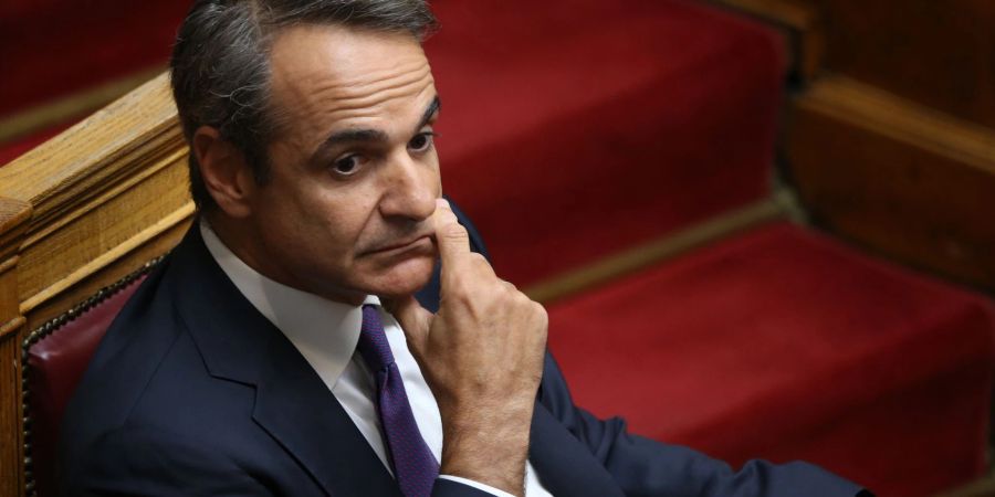 Sieht keinen Grund sein Amt niederzulegen: Kyriakos Mitsotakis.
