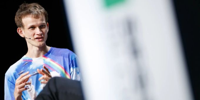 Ethereum Gründer Vitalik Buterin während einem Blockchain-Event in Zug. ethereum