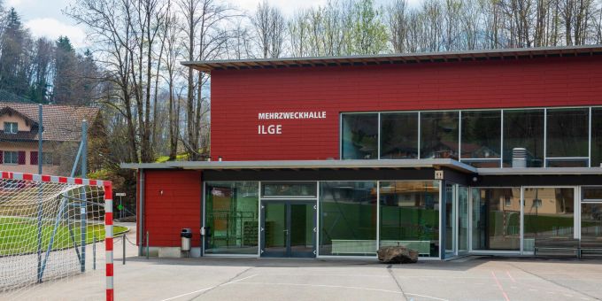 Die Mehrzweckhalle Ilge in der Gemeinde Illgau. Die Mehrzweckhalle Ilge in der Gemeinde Illgau.