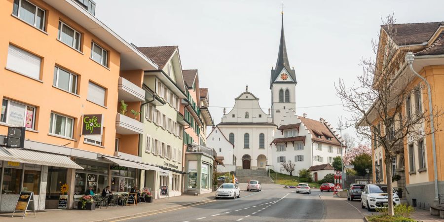 Das Ortszentrum der Gemeinde Hochdorf.