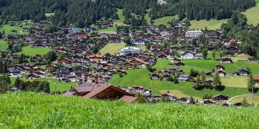 Blick auf Adelboden.