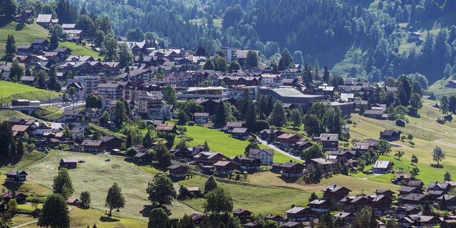 Blick auf Grindelwald.