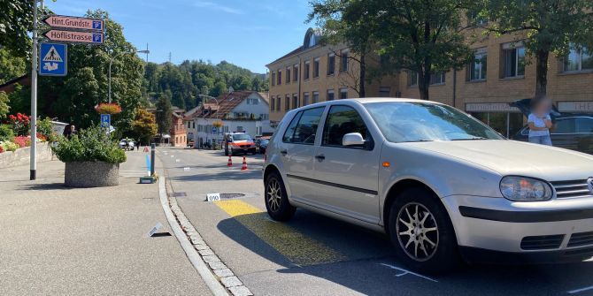 Unfallaufnahme durch die Kantonspolizei Zürich