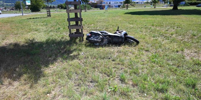 Bad Ragaz: Selbstunfall mit Roller