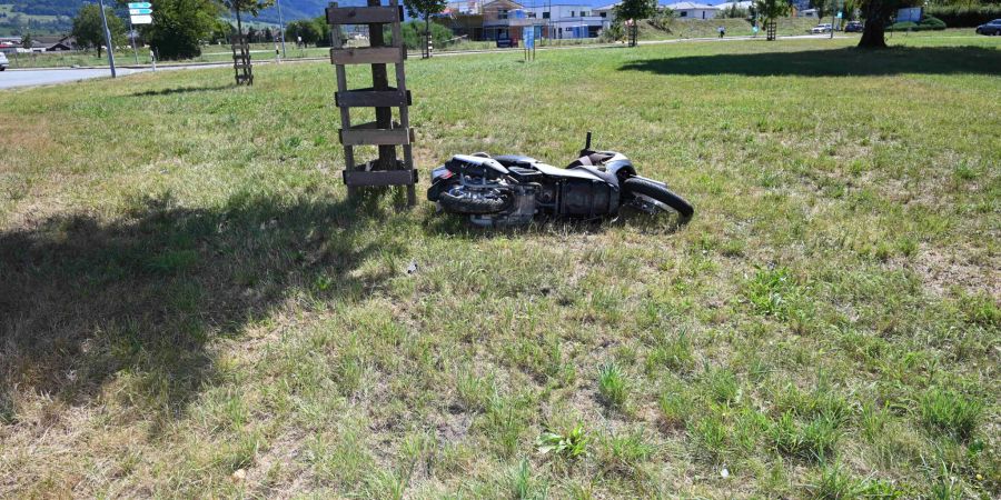 Bad Ragaz: Selbstunfall mit Roller