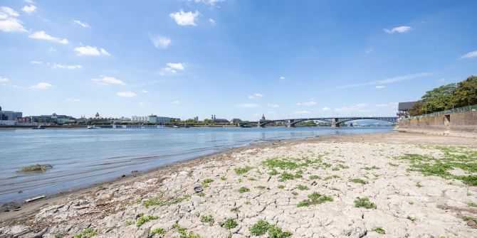 Niedrigwasser im Rhein