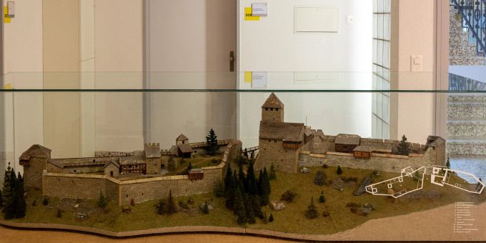 Ein Modell der Burg Wolhusen im Gemeindehaus Wolhusen. Ein Modell der Burg Wolhusen im Gemeindehaus Wolhusen.