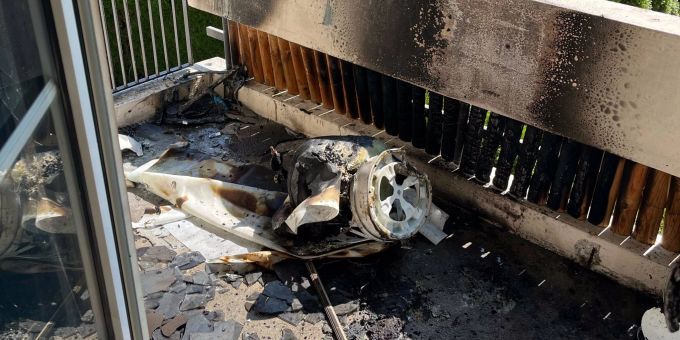 Wittenbach SG: Gasgrill in Brand. Wittenbach SG