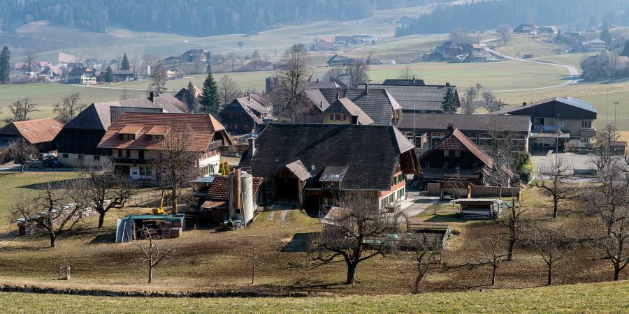 Blick auf Bowil Dorf.