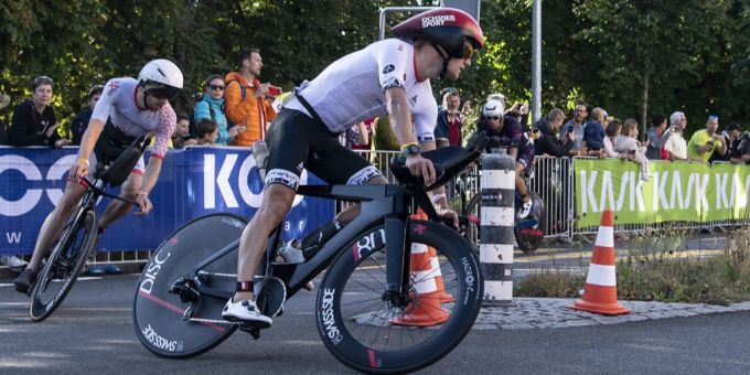 Jan van Berkel beim Ironman Switzerland im Jahr 2021. Triathlon Jan van Berkel