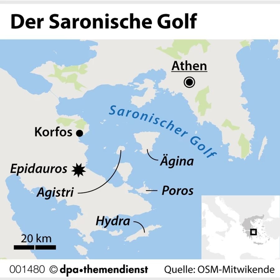 Athen Saronischer Golf Segelrevier