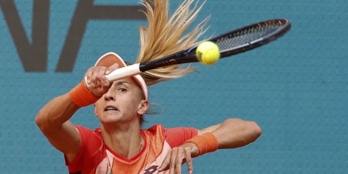 Lesia Tsurenko scheitert in Madrid an Daria Kasatkina. In der Folge verzichtet die Ukrainerin auf den Handschlag. wta lesia tsurenko