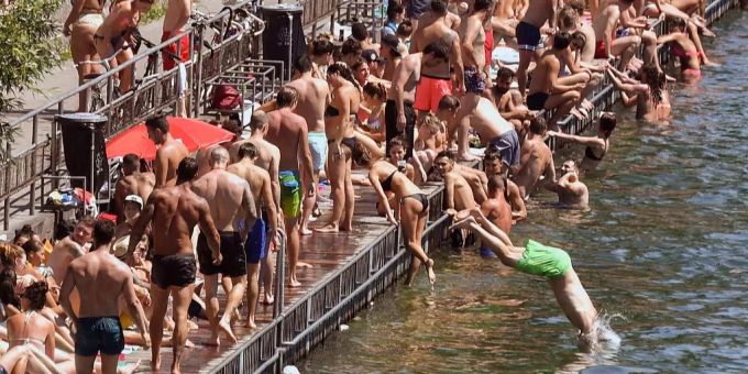 Im Flussbad Oberer Letten kam es zu einem Badeunfall.