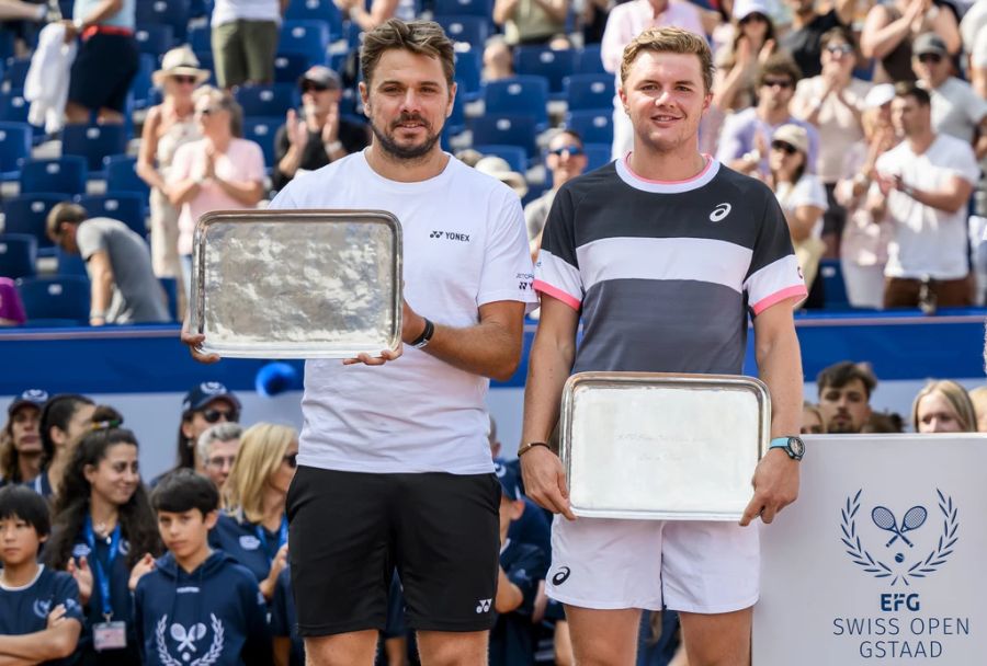 Stan Wawrinka und Dominic Stricker triumphieren am Heim-Turnier in Gstaad.