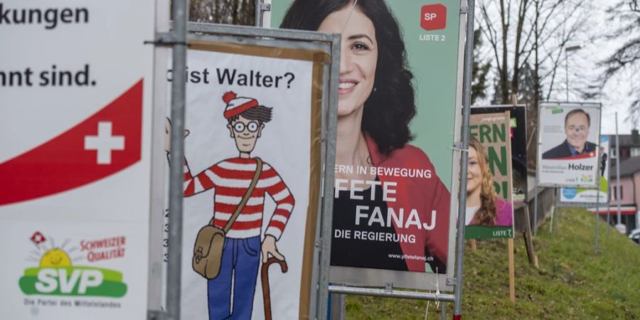 Wahlplakate in Luzern