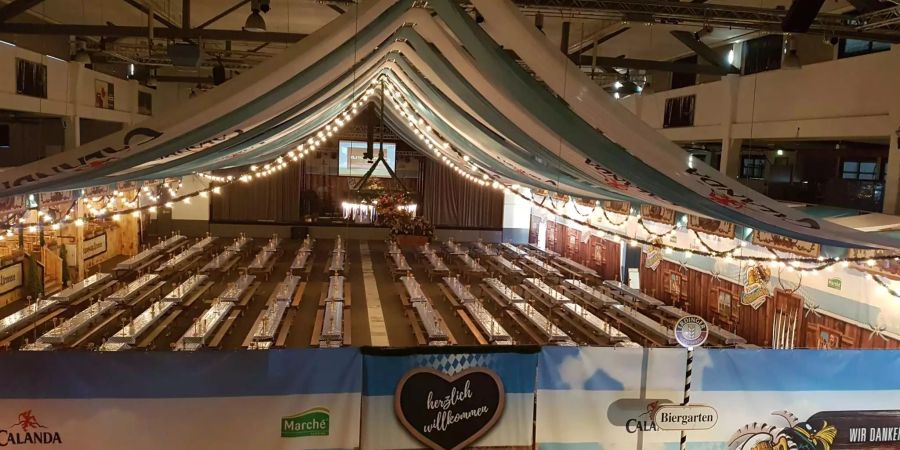 Der Festsaal im Überblick.