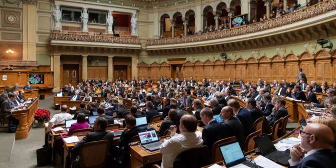 Der Nationalrat debattieren in einer Session.