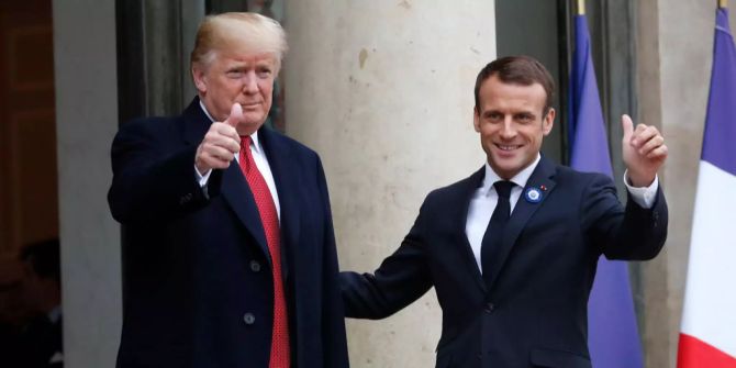 US-Präsident Donald Trump und der französische Präsident Emmanuel Macron.
