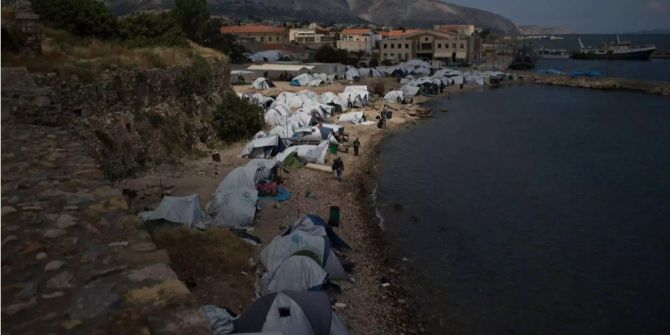 Insel Chios Migranten