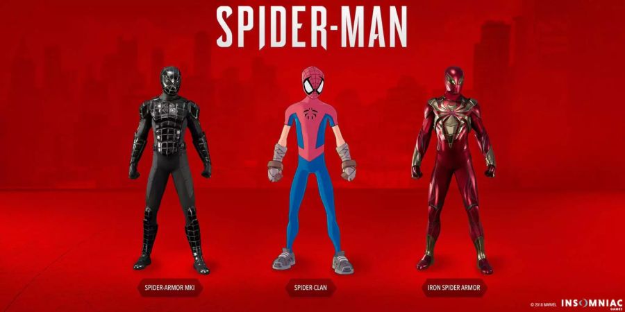 Die DLC Revierkämpfe enthält die Iron-Spider-Rüstung, den Spider-Armor MK-I- und den Marvel Mangaverse Spider-Clan-Anzug.