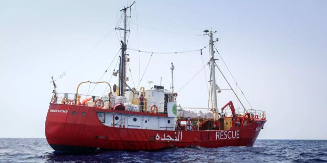 Das Rettungsschiff «Seefuchs» befindet sich auf See.