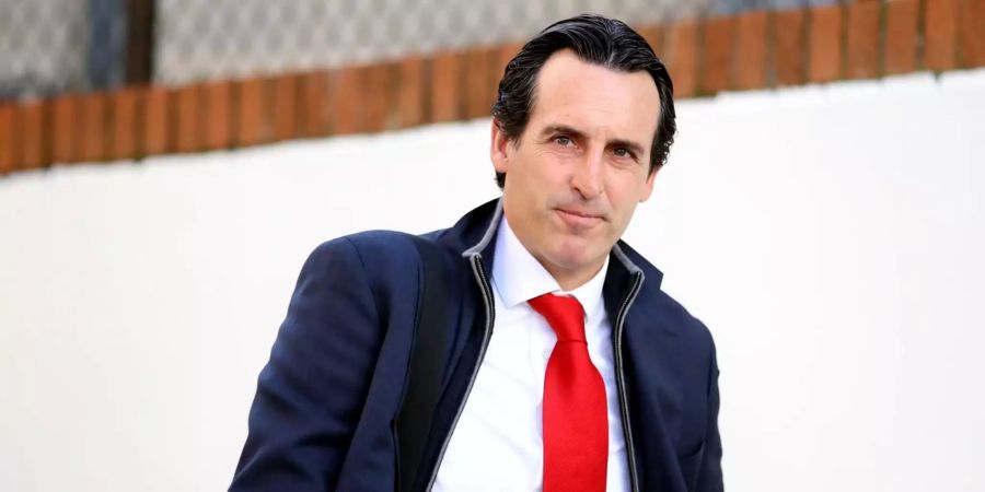 Unai Emery als Coach des FC Arsenal vor einem Spiel der Premier League.