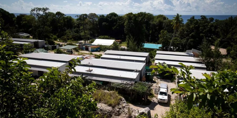 Das Flüchtlingslager Nibok auf der Insel Nauru.