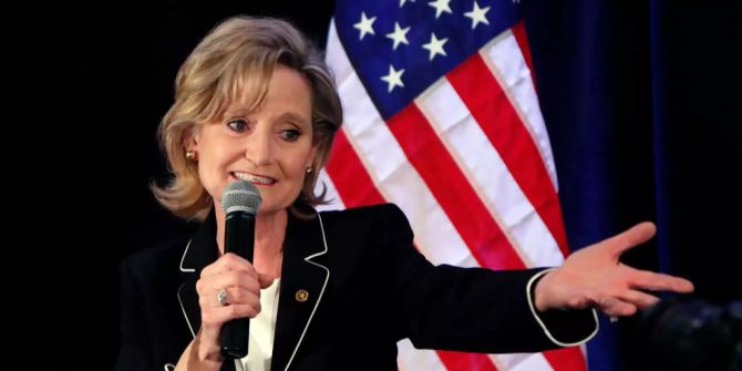 Cindy Hyde-Smith bei ihrem Sieg.