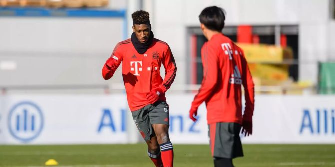 Kinglsey Coman beim Training.