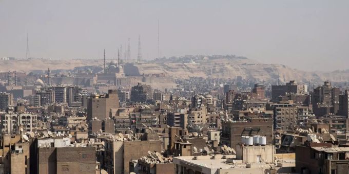 Blick über die Stadt Kairo. Blick über die Stadt Kairo.