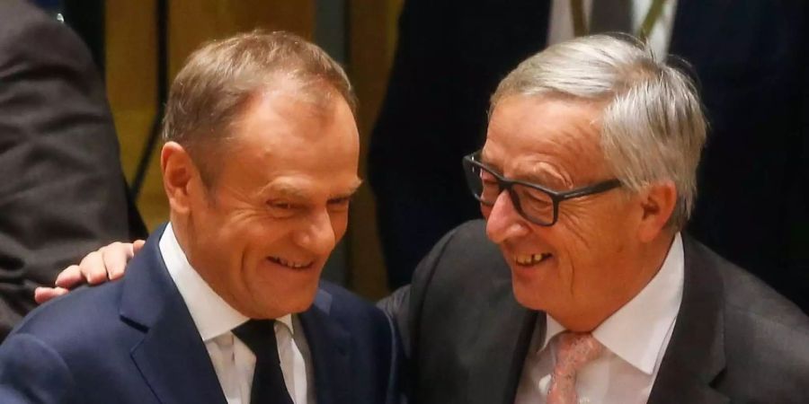 EU-Ratspräsident Donald Tusk (links) und Kommissionspräsident Jean-Claude Juncker