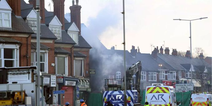 Leicester (GB) - Explosion hat fast ganze Familie ausgelöscht