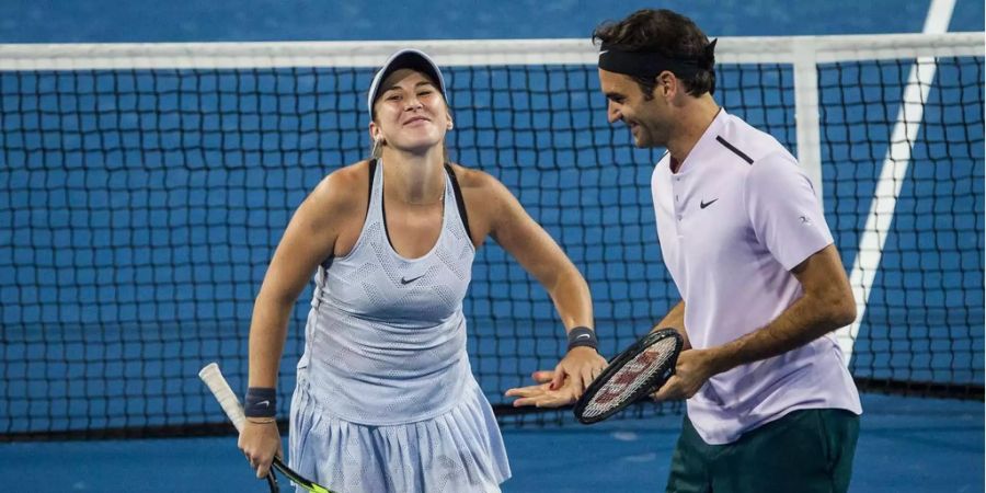 Bencic und Federer müssen den Final nun im Mixed für sich entscheiden.