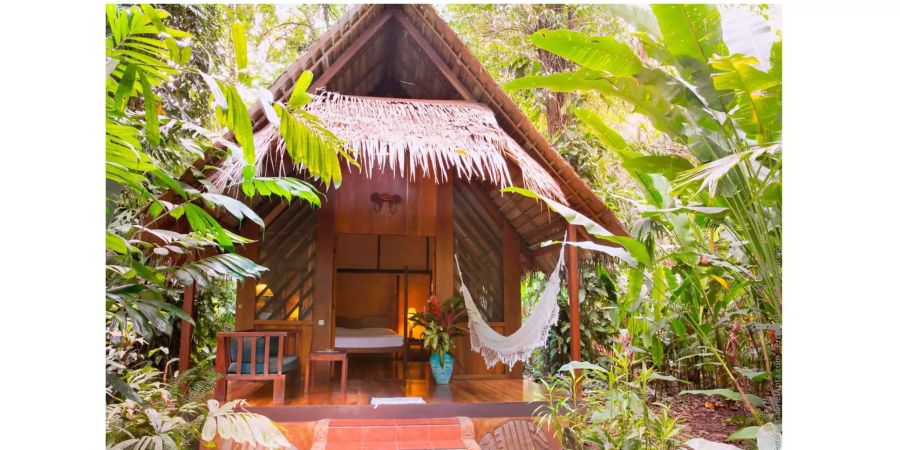 In einem solchen Bungalow verbrachte das Paar seine Ferien in Costa Rica.