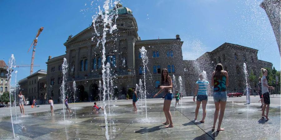 Heisses Wetter in Bern