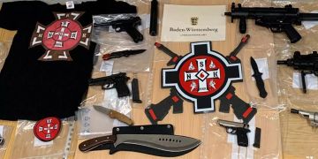 Sichergestellte Waffen.