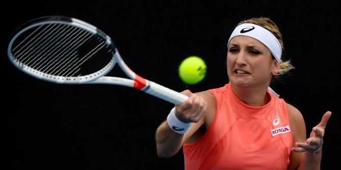 Timea Bacsinszky beim Australian Open 2019.