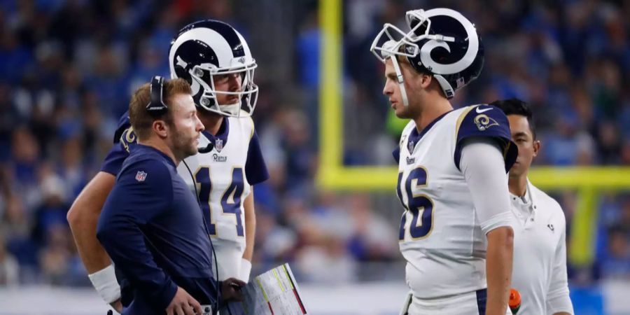 Sean McVay und Jared Goff.