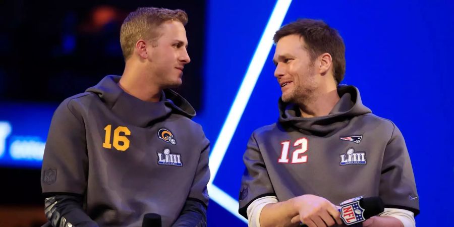 Tom Brady und Jared Goff