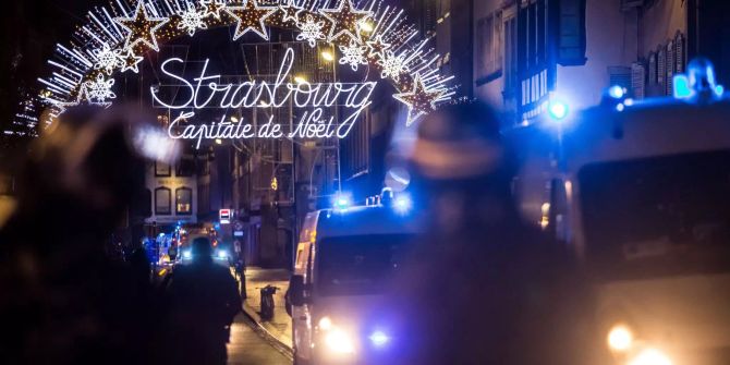 Der Weihnachtsmarkt in Strassburg.